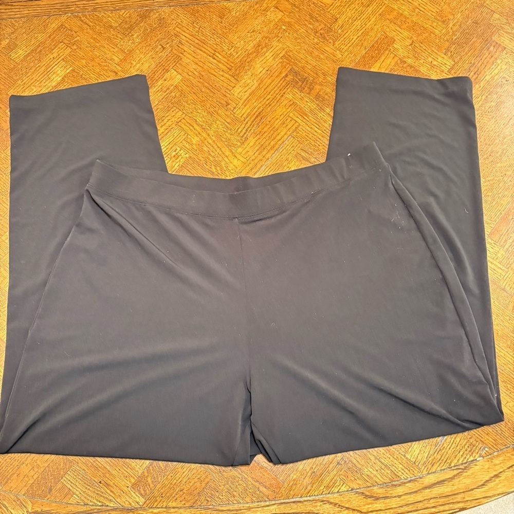 Susan Graver Essential Casual Lightweight Black Pants Sz.LP - Picture 3 of 5